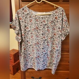 Large Loft Floral Blouse